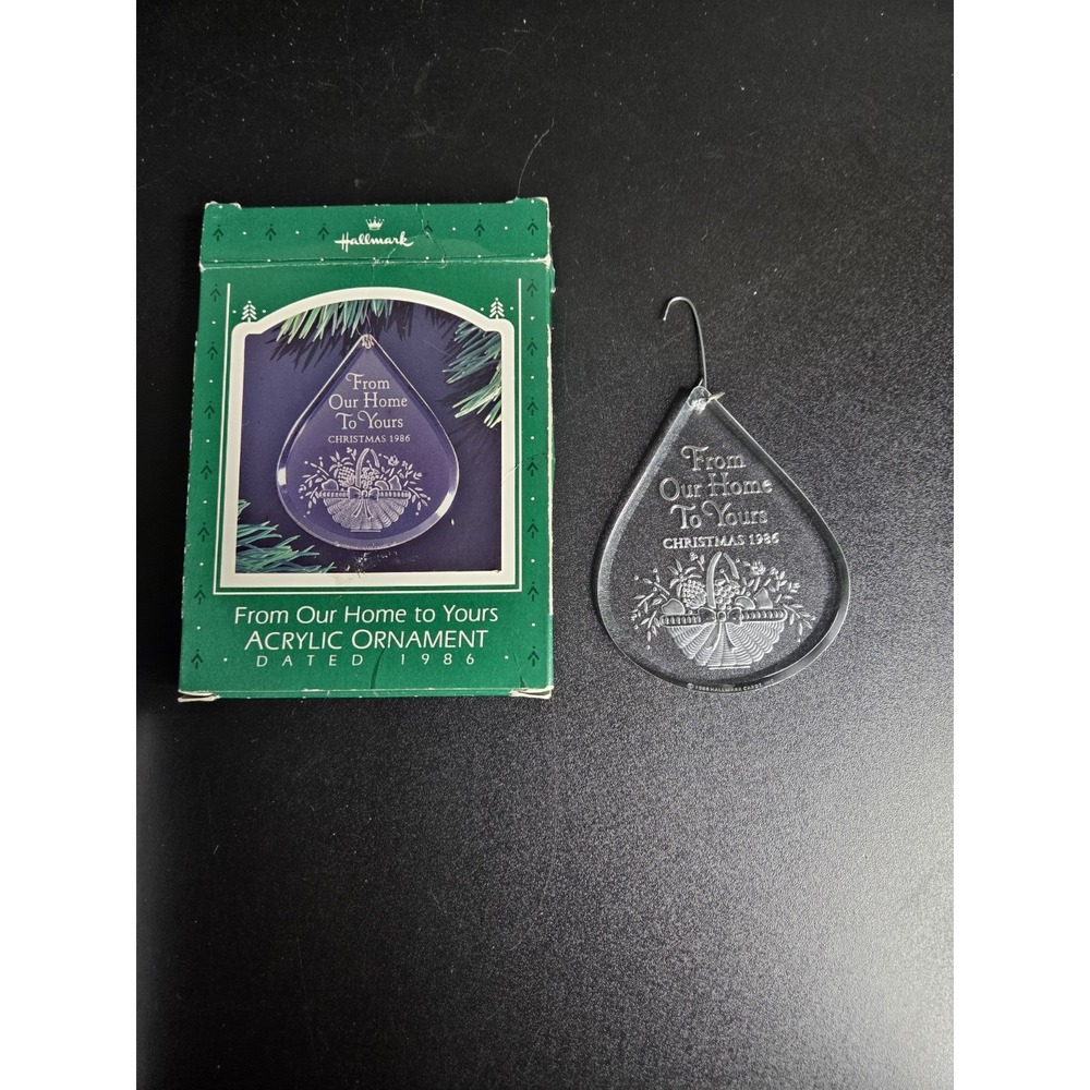 Vintage Hallmark: "From Our House to Yours - 1986"- (Christmas Ornament, 1986)